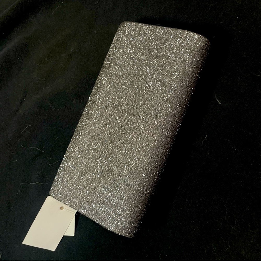 Sparkly Silver Clutch NWT